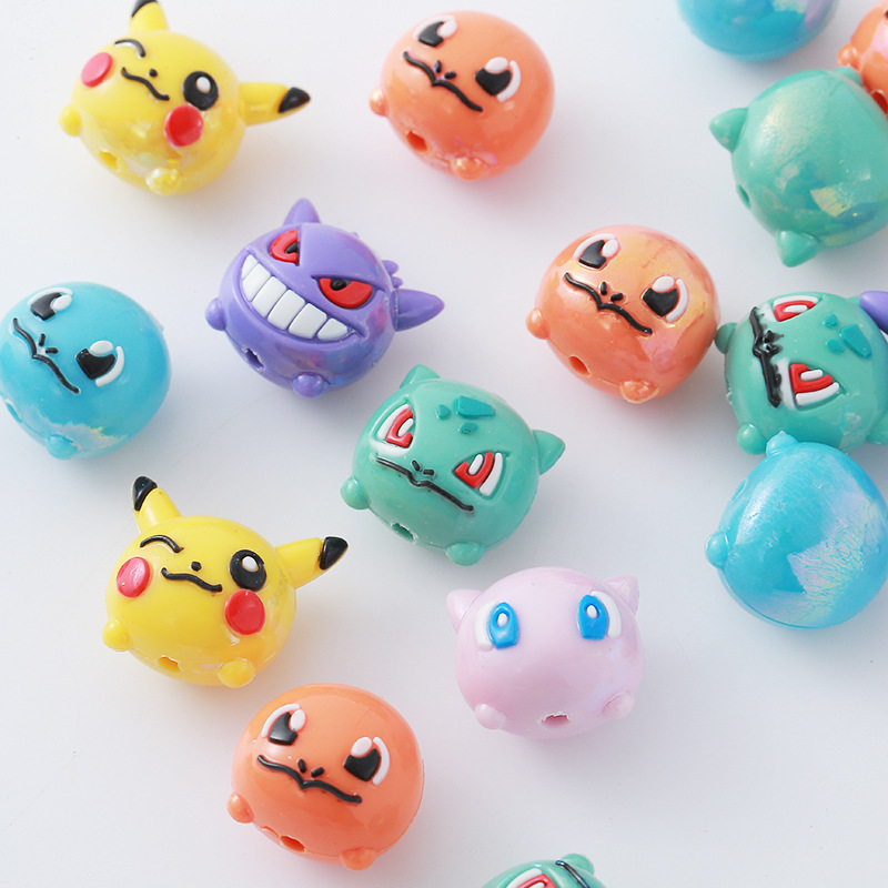 Jewelry Making With Resin - 12 pièces Pokémon Perles DIY pour