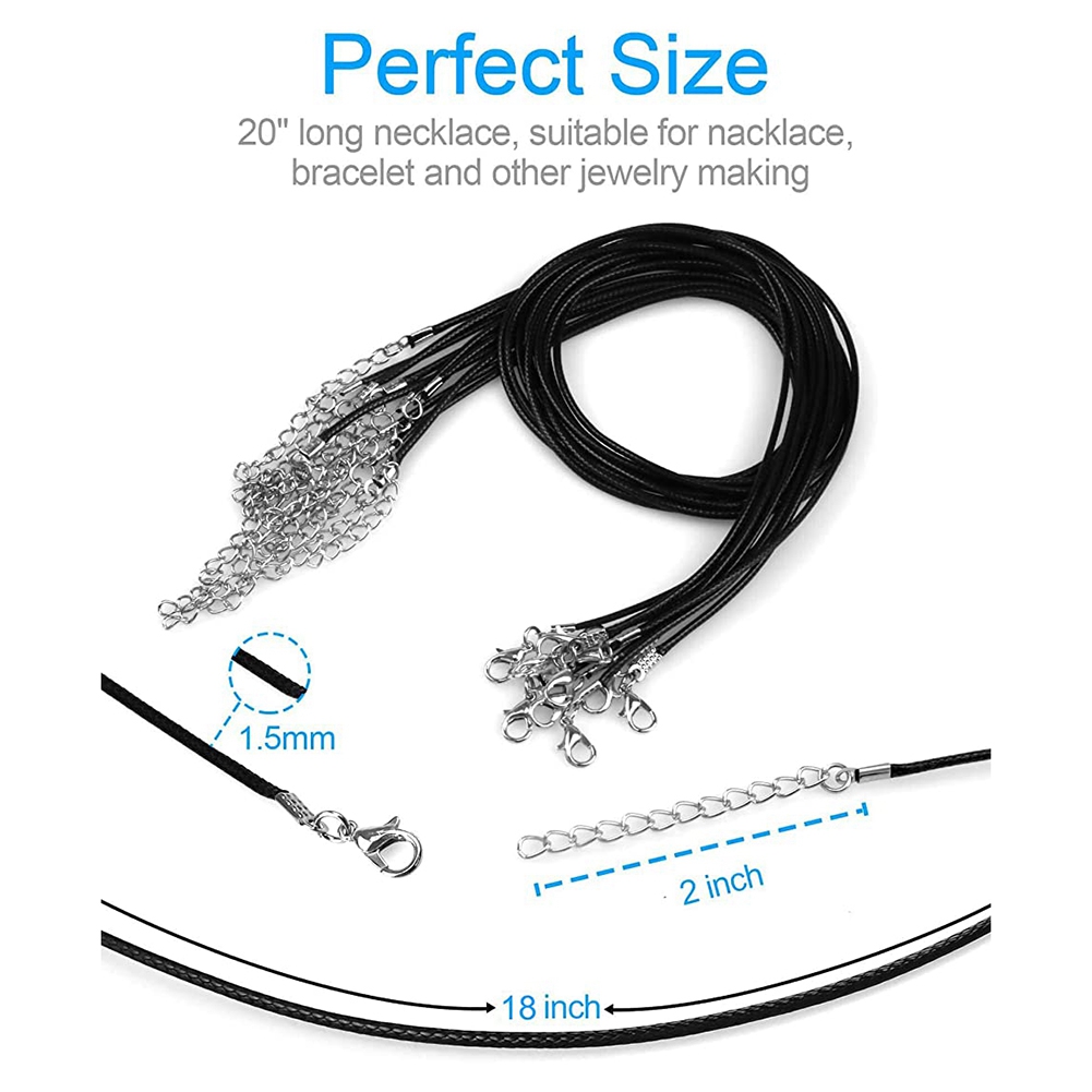 Jewelry Making Pendants - ABQR 24 pièces collier de cordon,