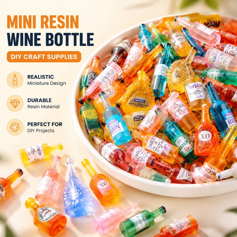 Jewelry Making With Resin - Miniature de bouteille de vin simulée