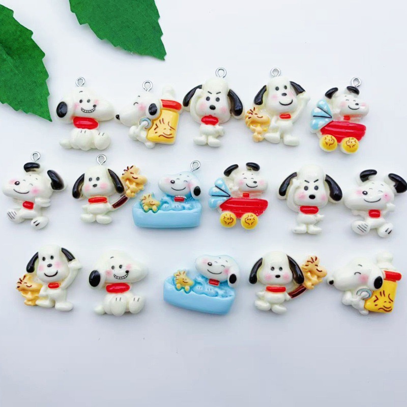 Jewelry Making Pendants - Pendentif chien en résine, 12 pièces,