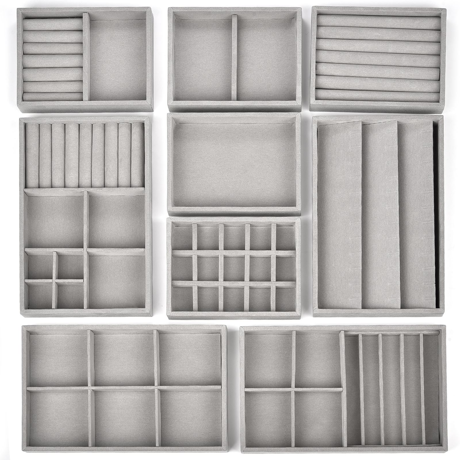Jewelry Making Organizer - Boîte à bijoux en velours, plateau