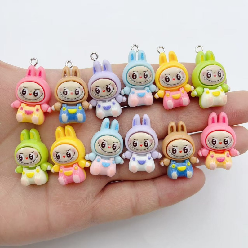 Jewelry Making Pendants - 10 Breloques en résine Kawaii Lapin