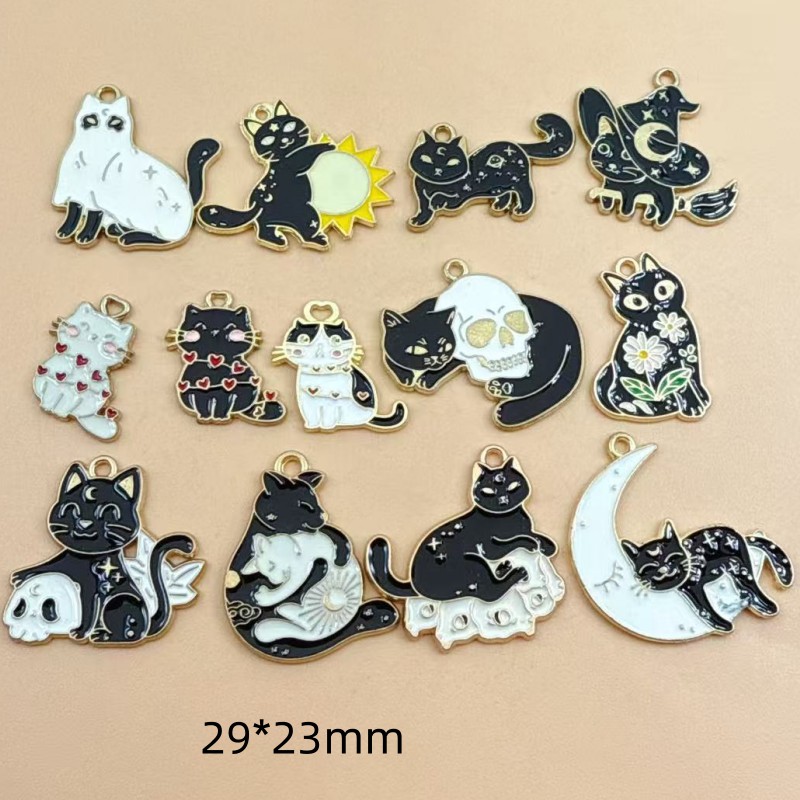 Jewelry Making Pendants - 10 Breloques Originales en Alliage Émaillé