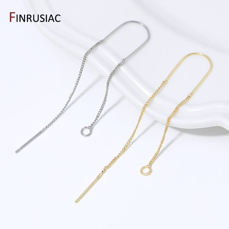Jewelry Making Thread - Boucles d'oreilles pendantes à longue chaîne