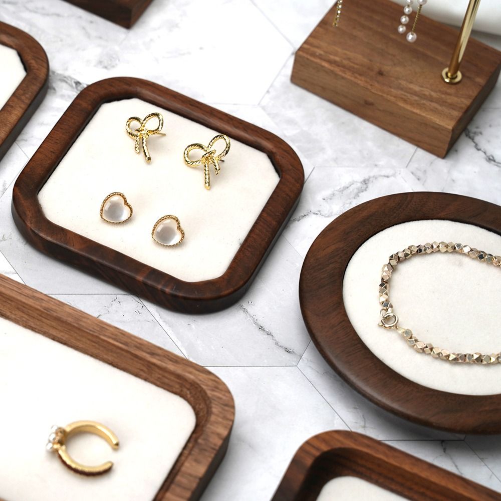 Jewelry Making Organizer - Plateau en bois à géométrie simple