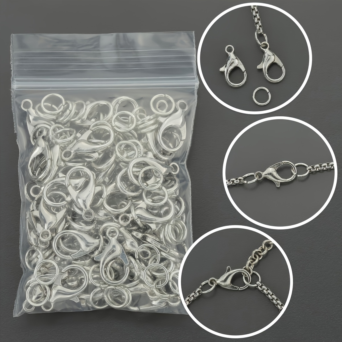 1/2/300 pièces Fermoirs mousqu - Jewelry Making Hoops avis et prix