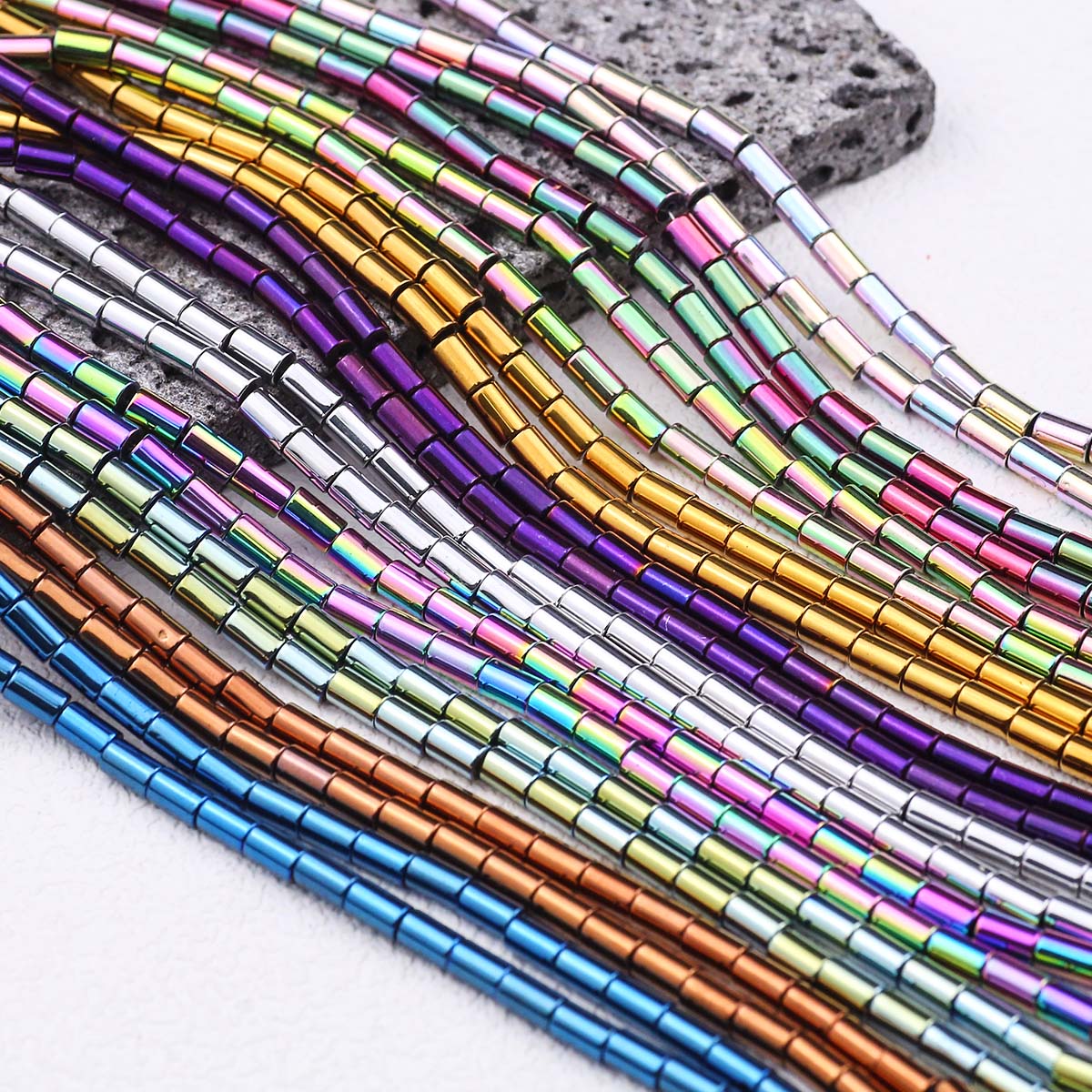 Perles Cylindriques en Hématit - Seed Bead Tube avis et prix