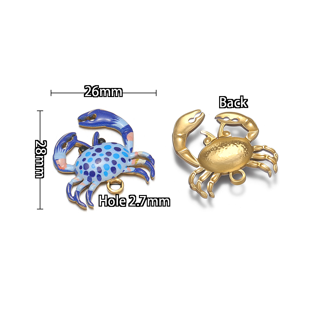 4 breloques crabes émaillées e - Jewelry Making For Kids avis et prix