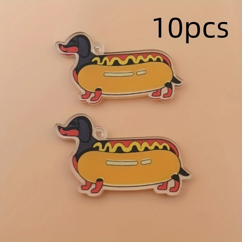 Pendentif chien saucisse 2D en - Jewelry Making Pendants avis et prix