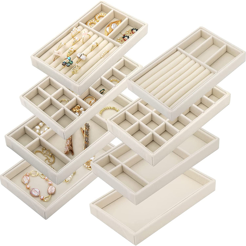 Plateau à bijoux en velours, p - Jewelry Making Organizer avis et prix