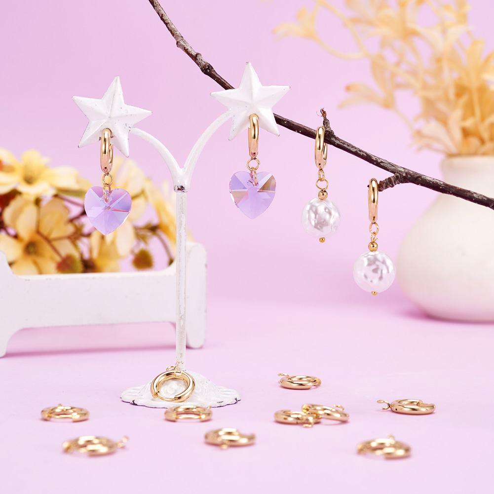 10 crochets d'oreille ronds en - Jewelry Making Hoops avis et prix