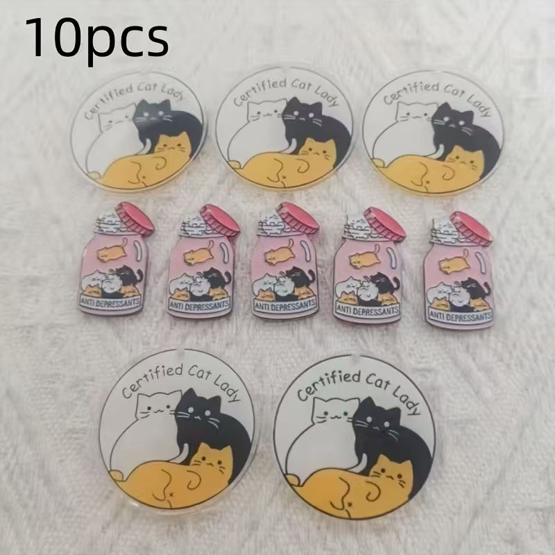 Pendentif chat mignon en acryl - Jewelry Making Pendants avis et prix