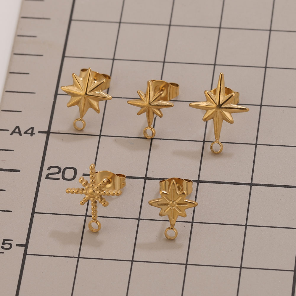 6 pièces Clous d'oreilles étoi - Jewelry Making Tutorial avis et prix