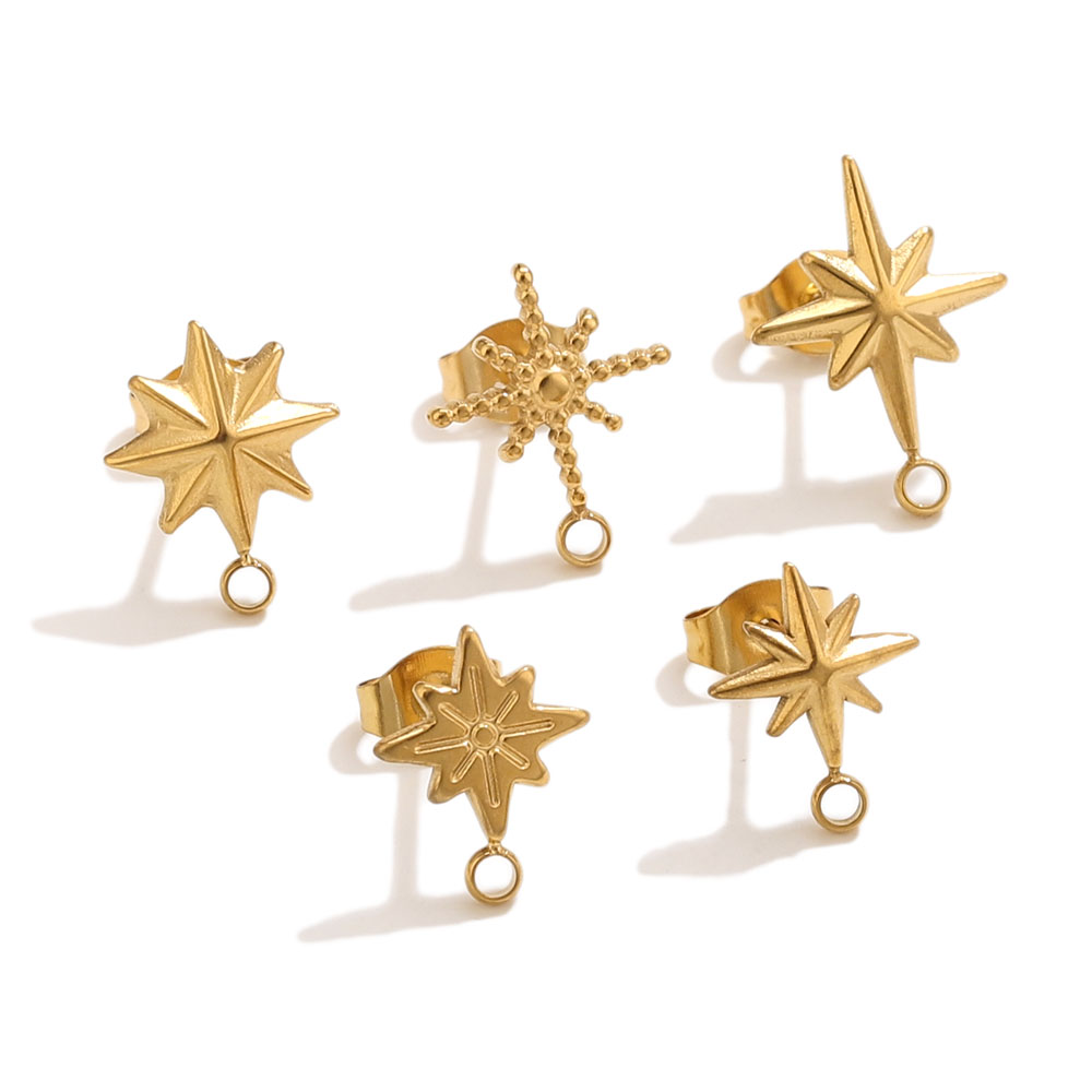 6 pièces Clous d'oreilles étoi - Jewelry Making Tutorial avis et prix