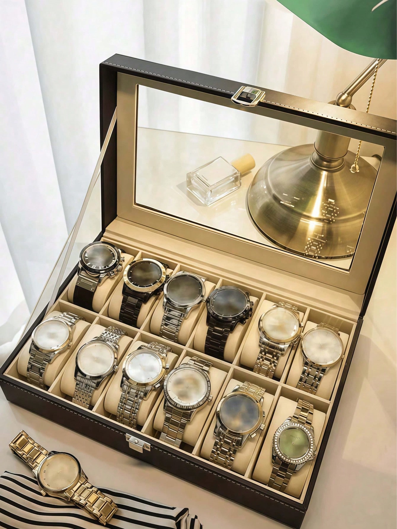 Boîte à montres en cuir avec s - Jewelry Making Organizer Box avis et prix