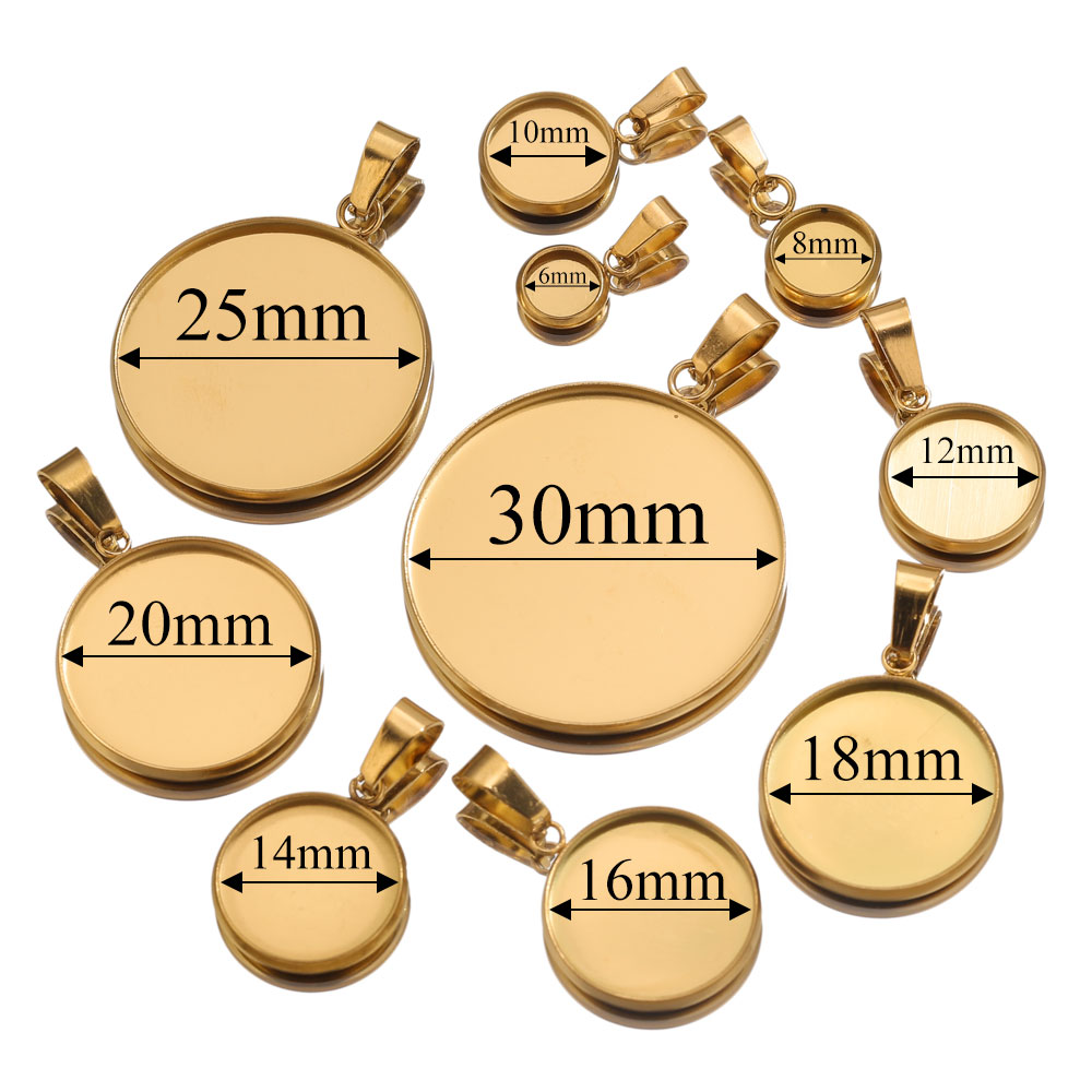 Pendentifs dorés en acier inox - Jewelry Making With Resin avis et prix