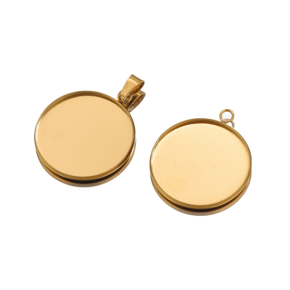 Pendentifs dorés en acier inox - Jewelry Making With Resin avis et prix