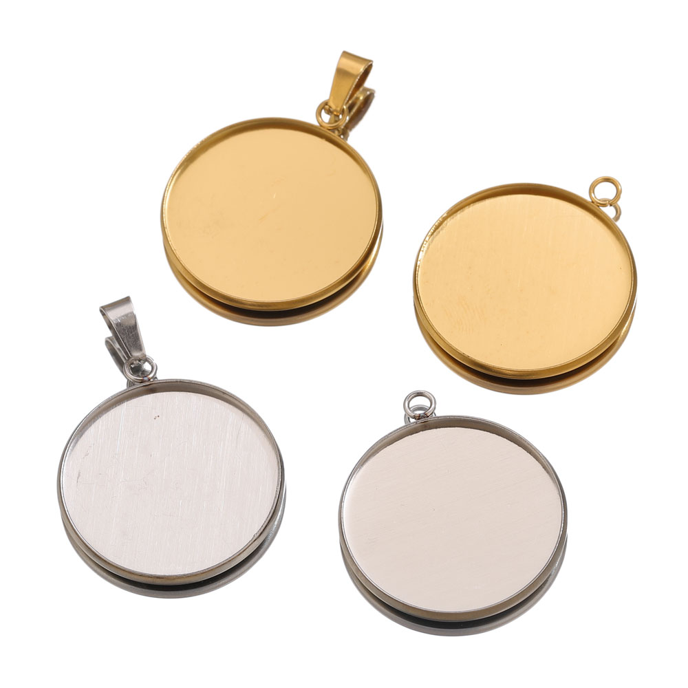 Pendentifs dorés en acier inox - Jewelry Making With Resin avis et prix