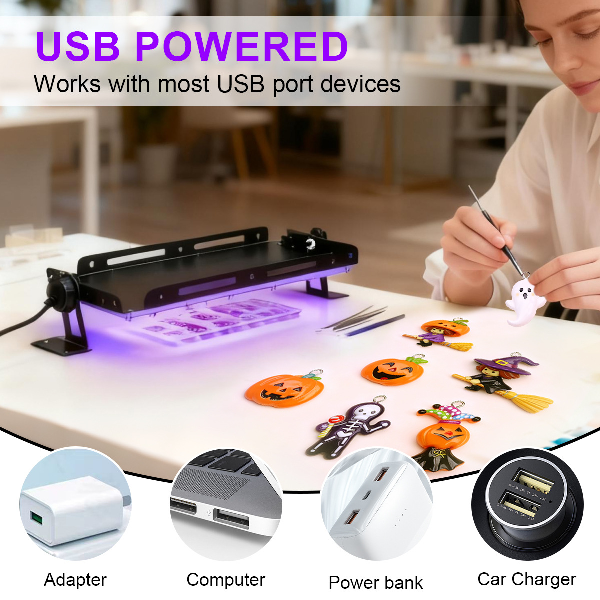 Lampe UV portable 50 96 144 LE - Jewelry Making Dc avis et prix