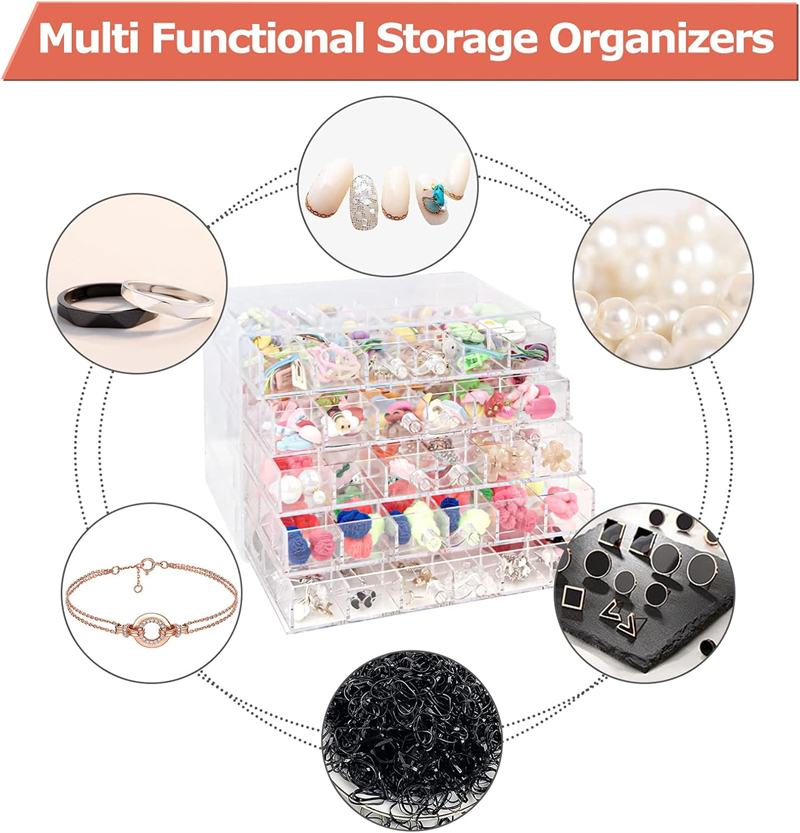 Boîte de Rangement Transparent - Jewelry Making Organizer Box avis et prix