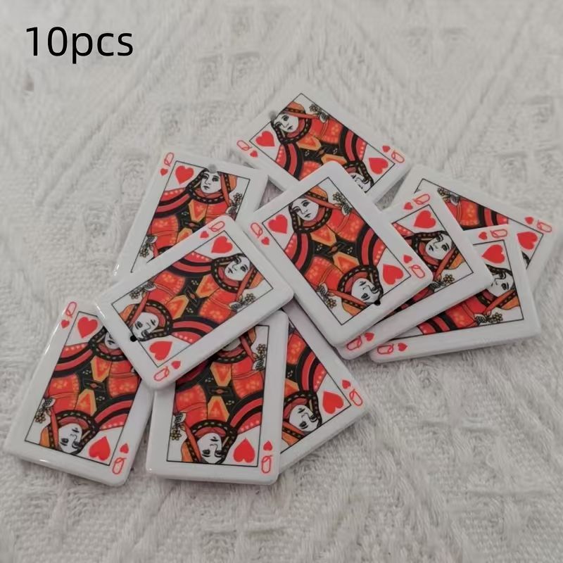 Pendentif poker en acrylique d - Jewelry Making Pendants avis et prix