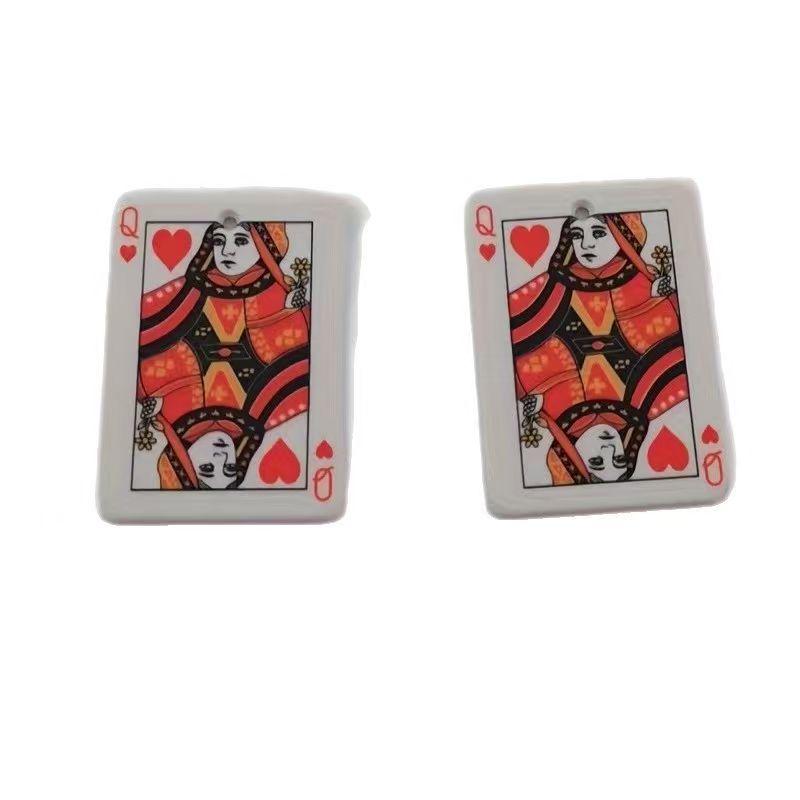 Pendentif poker en acrylique d - Jewelry Making Pendants avis et prix